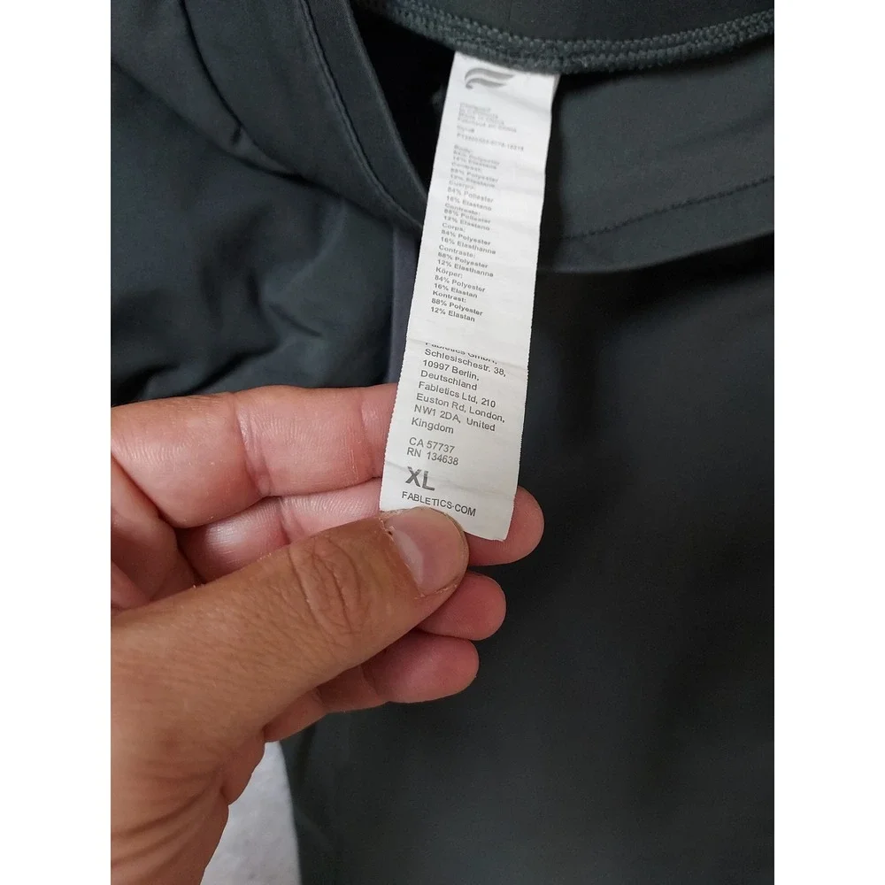 Fabletics Pant Mens XL Athletic Altitude Slim Fit Jogger Gray Drawstring Running